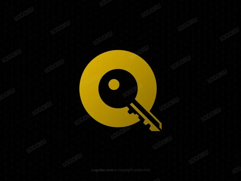 Huruf Q Atau Logo Kunci Huruf