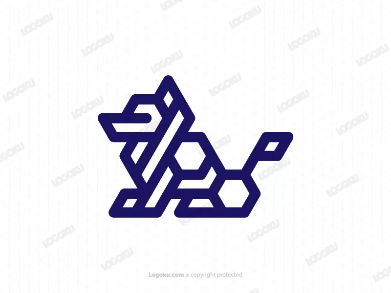 Logo Garis Serigala
