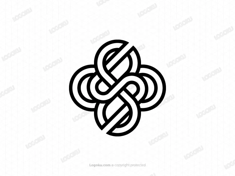 Huruf S Logo Bunga Tak Terbatas