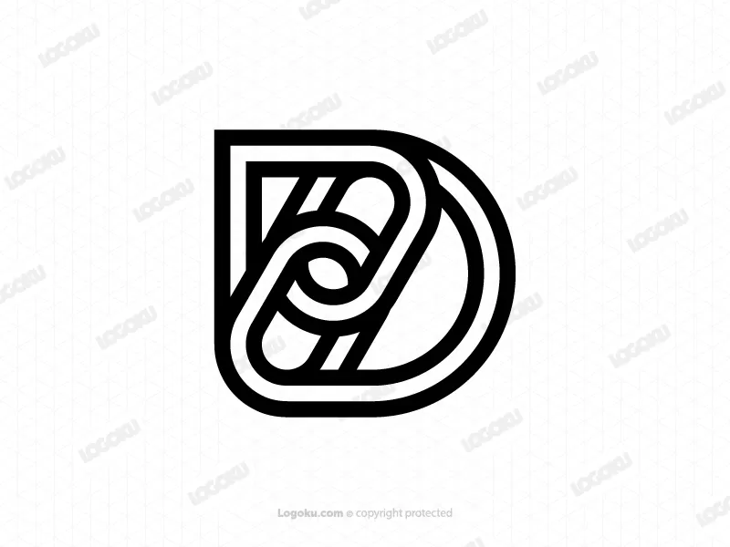 Logo Rantai Huruf D