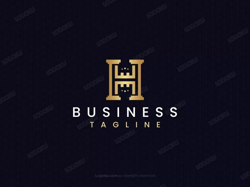 Logo Huruf H Mewah