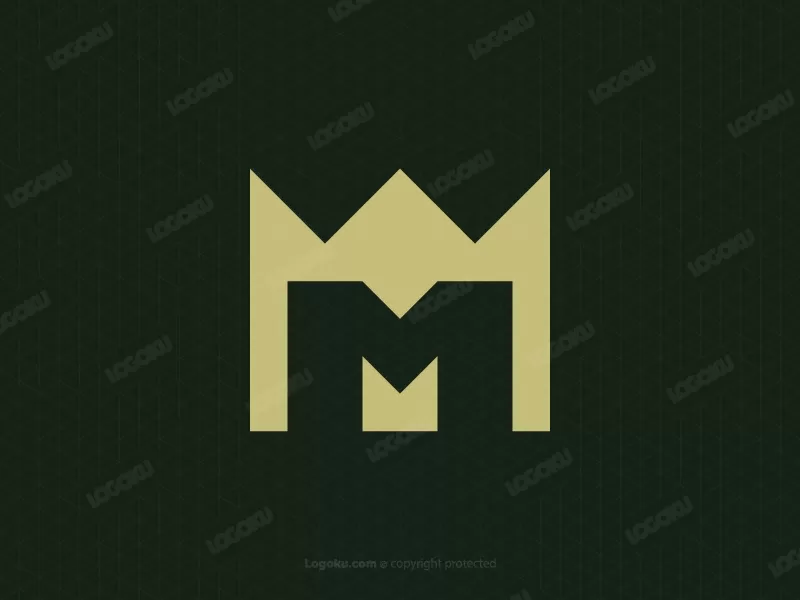 Huruf M Mahkota Logo