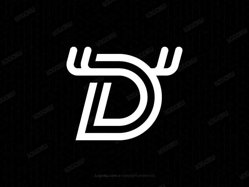 Logo Rusa Huruf D