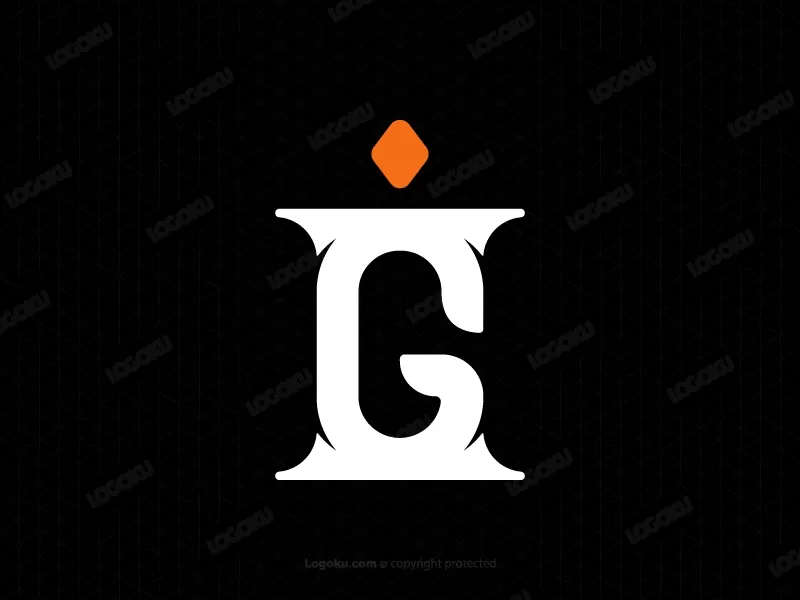 Huruf Ig Monogram Logo
