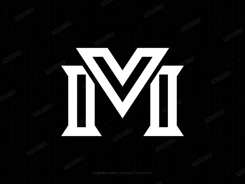 Huruf Vm Atau Mv Logo