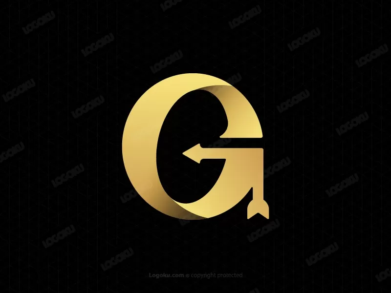 Logo Panah Emas Huruf G
