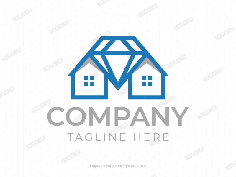 Logo Dua Rumah Dan Berlian