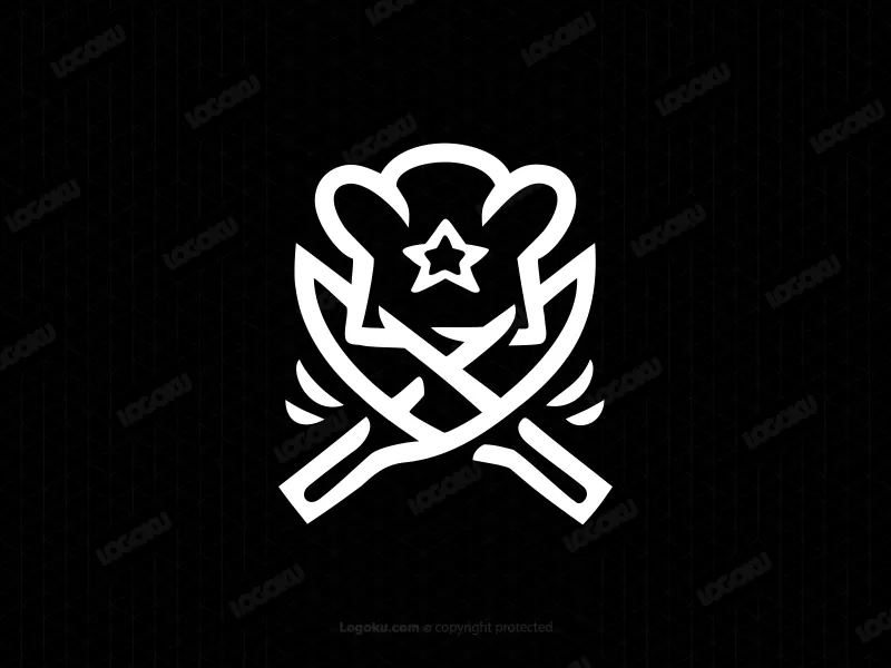 Logo Bintang Pisau Koki