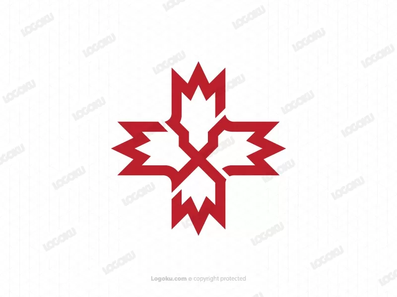 Logo Lion Cross Maple