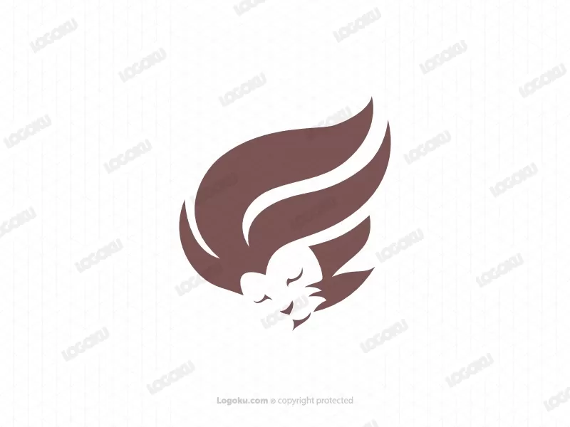 Logo Rambut Singa Kecantikan