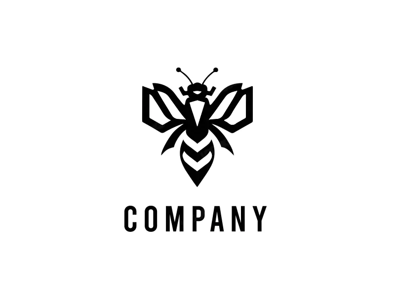 Logo Modern Minimalis Lebah