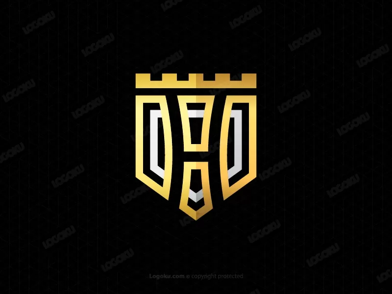 Letter H Shield King Logo