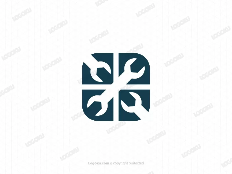 Logo Kunci Pas Geometris