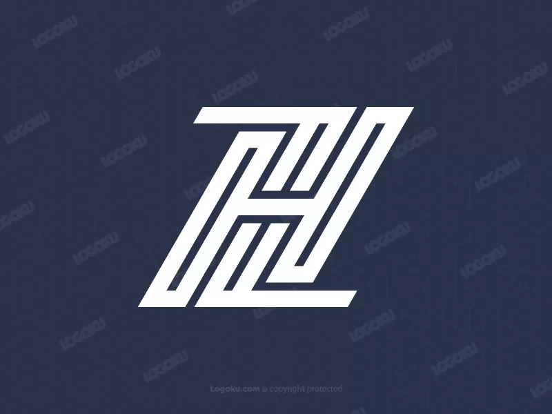 Zh Letter Logo