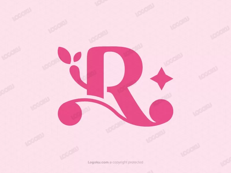 Letter R Feminine Logo