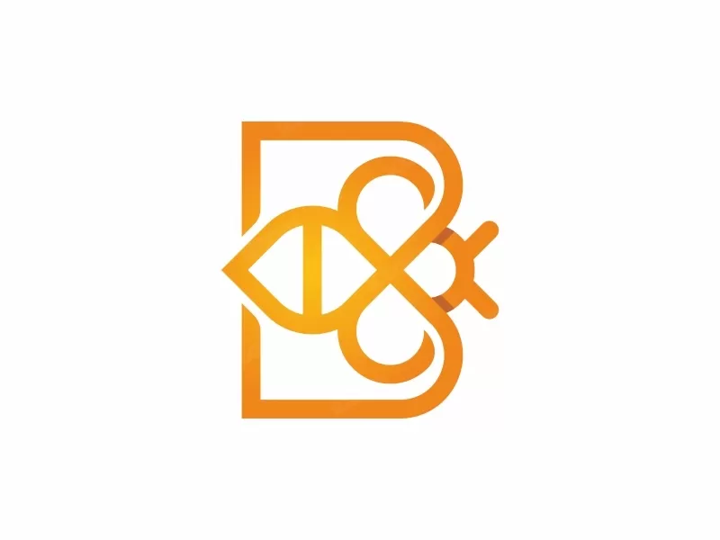 Logo Lebah Huruf B