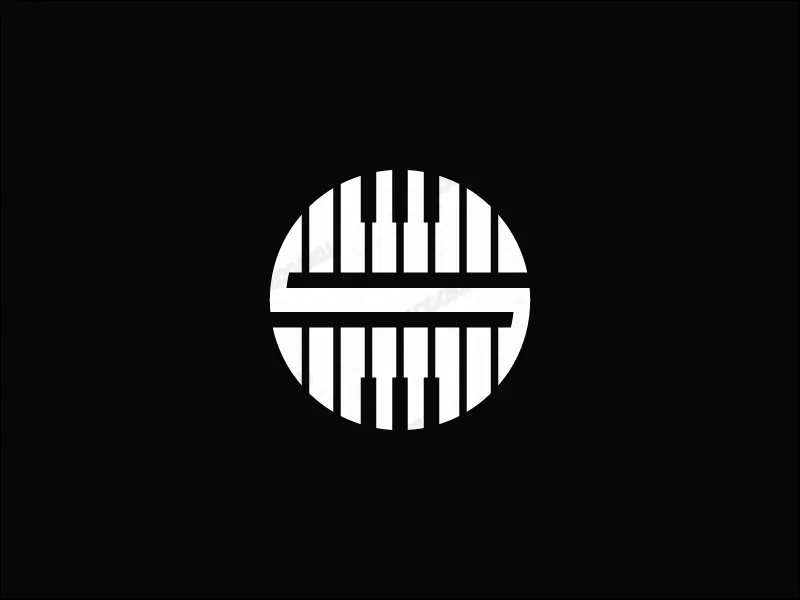 Logo Piano Huruf S