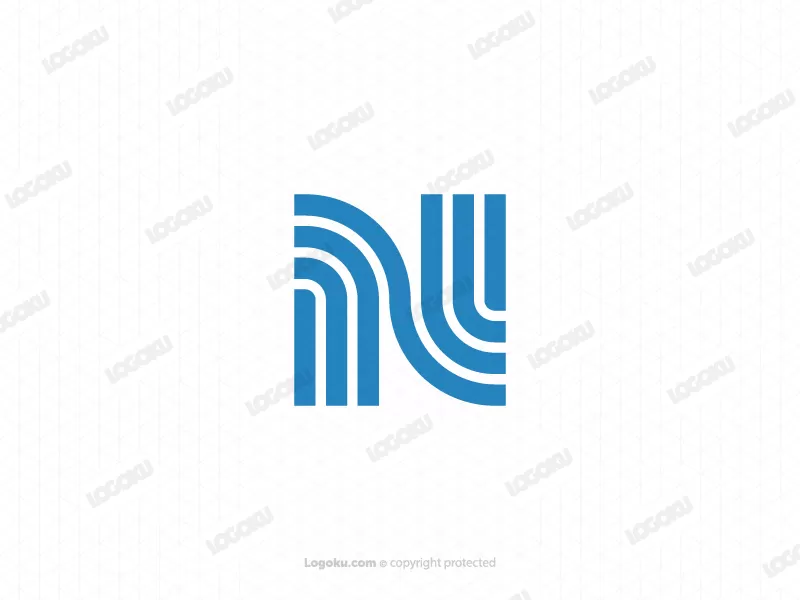 N Letter Signal Logo
