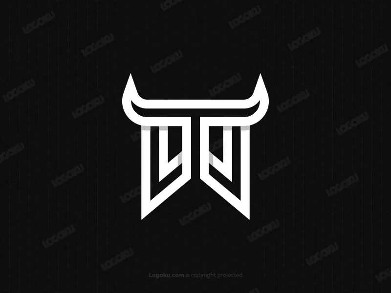 Letter Tw Bull Logo
