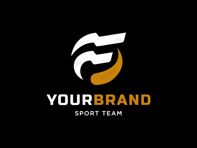 Initiales Fg Pour Le Logo Sportif