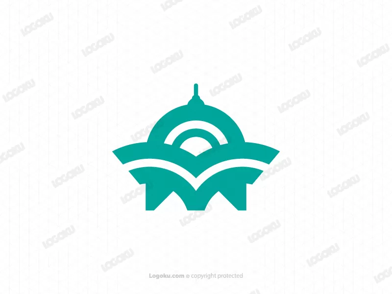 Letter A Book And Mosque Logo