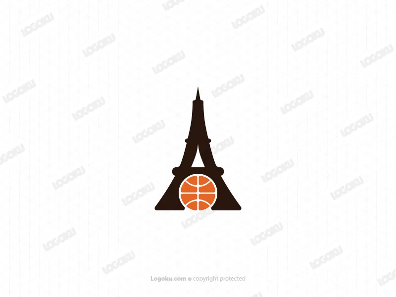 Logo Menara Bola Basket Huruf A