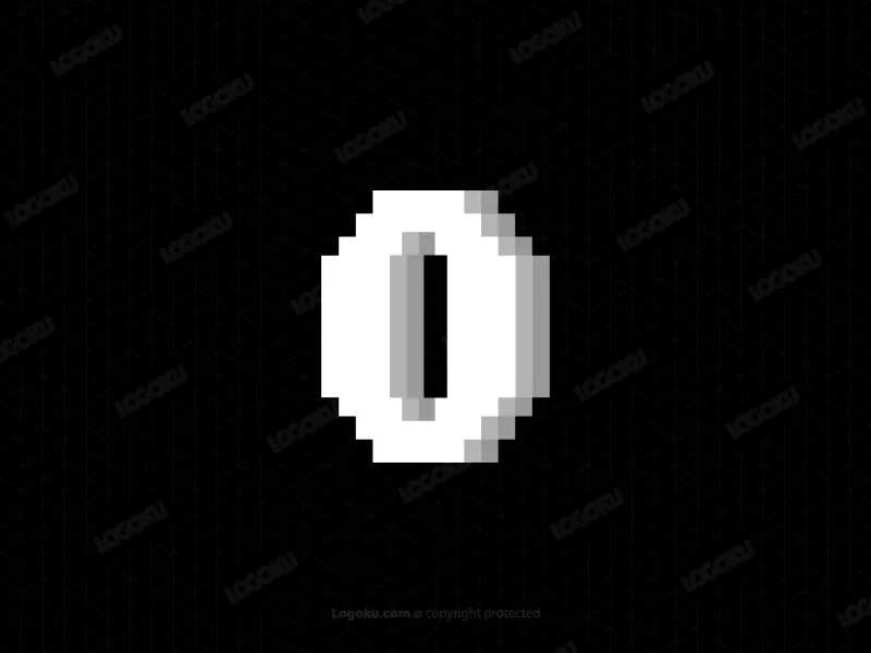 Pixel-O-Letter-Logo