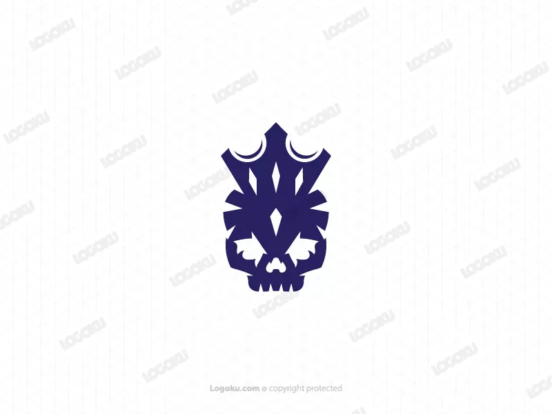 Logo Tengkorak Raja Logo Kerangka
