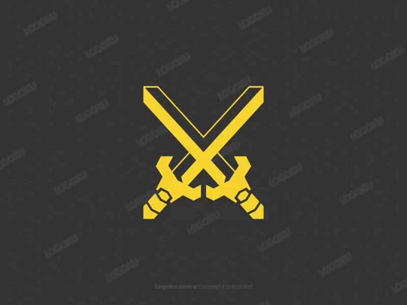 Logo Pedang Huruf X