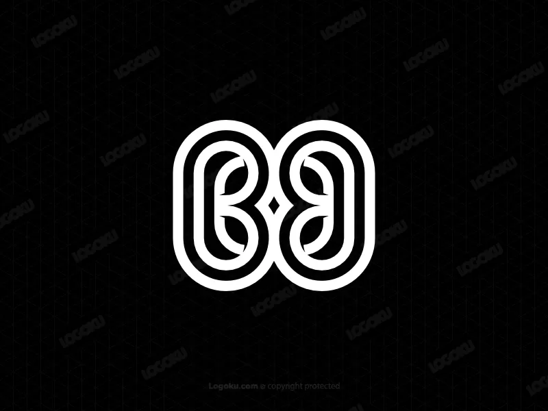 Logo Huruf Ornamen B