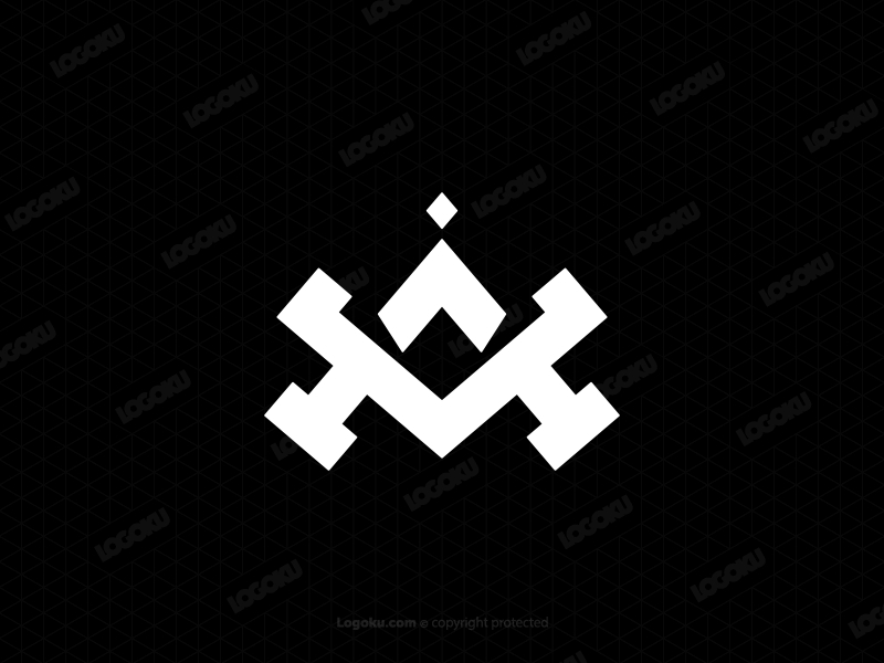Logo Monogram Huruf Av Atau Va
