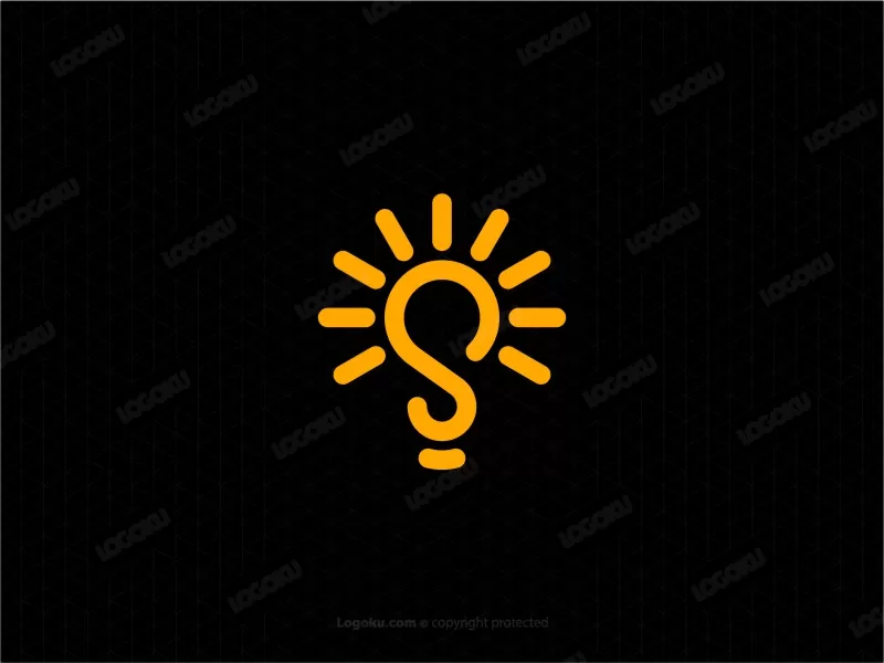 Logo D'ampoule Lettre S