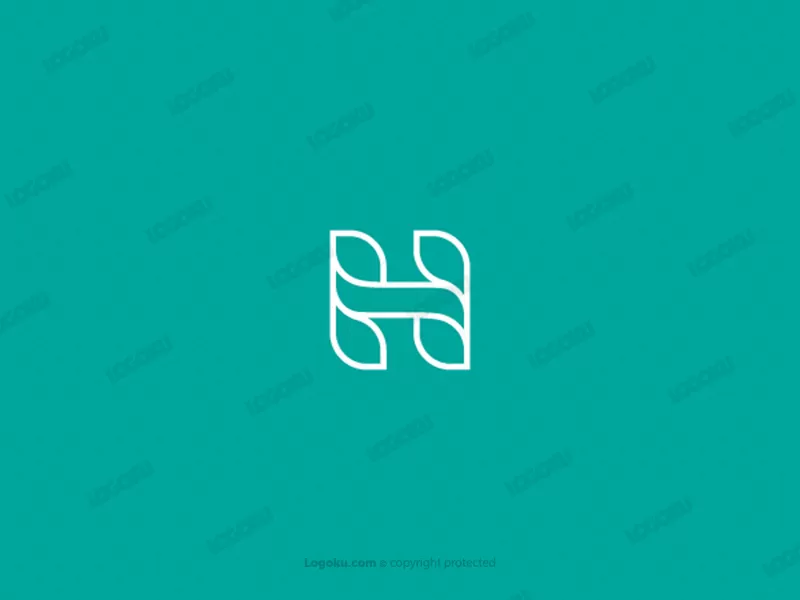 Buchstabe H-Blatt-Logo