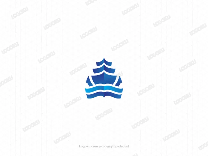 Marine-Ankerschiff-Logo