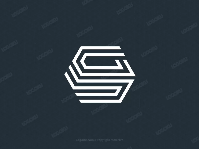 Simple Gs Monogram Logo