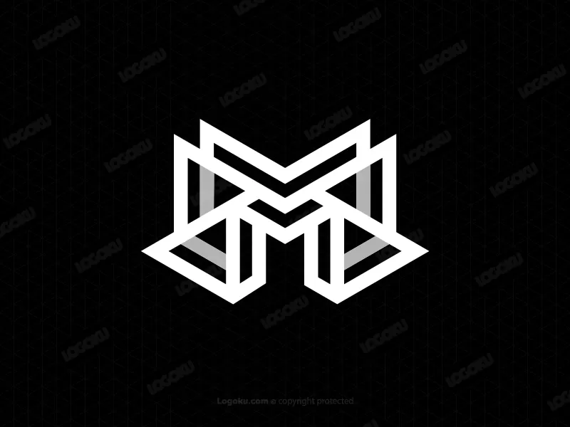 Logotipo De Monograma Mm
