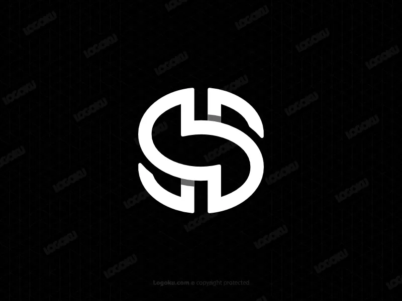 Logotipo De Letras Sh O Ss