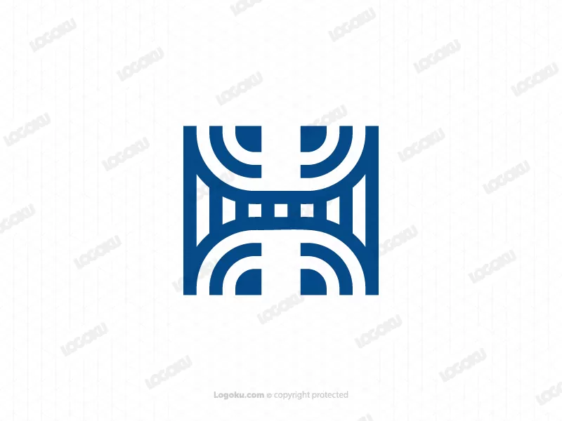 Logo De Lettre Wifi H Moderne