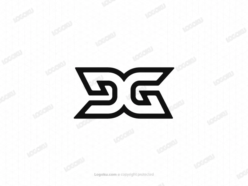 Logotipo De Ambigram Dg