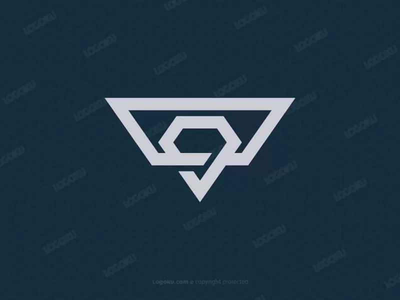 Simple Diamond Letter T Logo