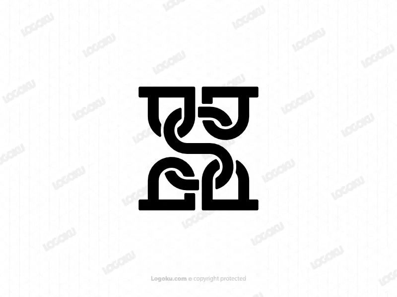 Letter Hs Initial Sh Logo
