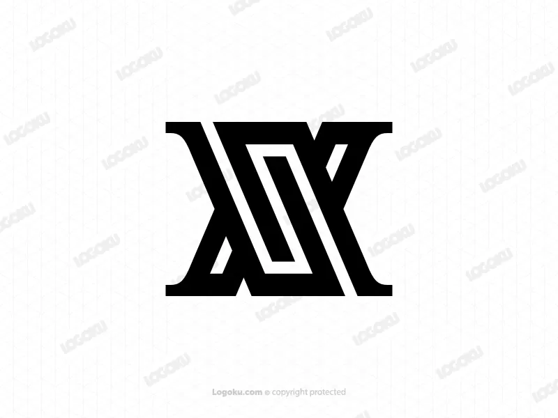 Buchstabe Xs Initiales Sx-Monogramm-Logo
