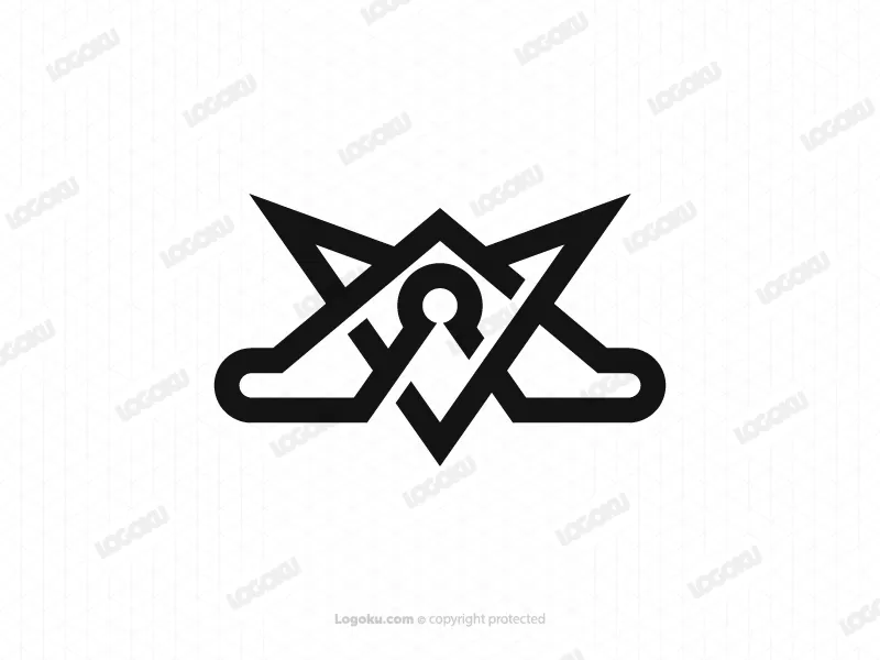 Einzigartiges Schild-Buchstabe-A-Logo