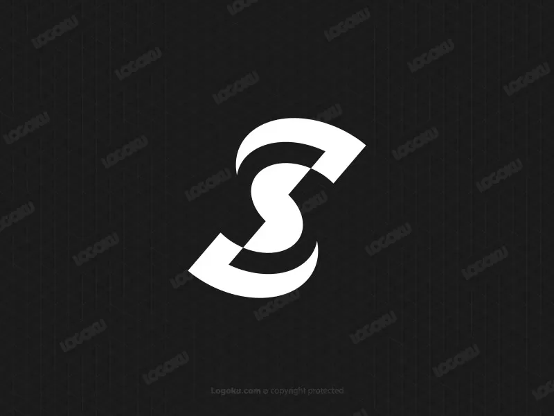 Letra S Logotipo Simple Espartano