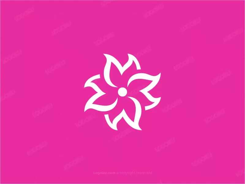 Lettre M Fleur Logo