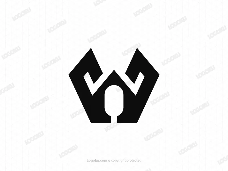 Logotipo De Letra W Resistente