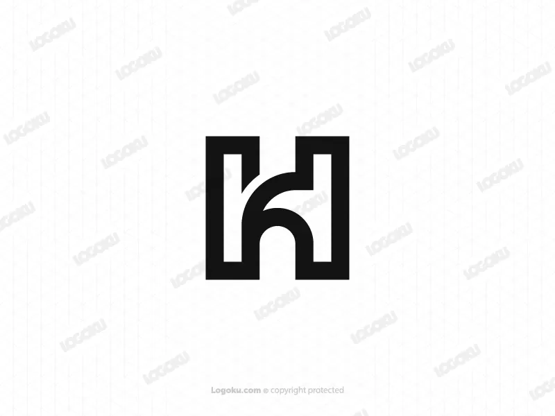 Einfaches Buchstaben-H-Logo