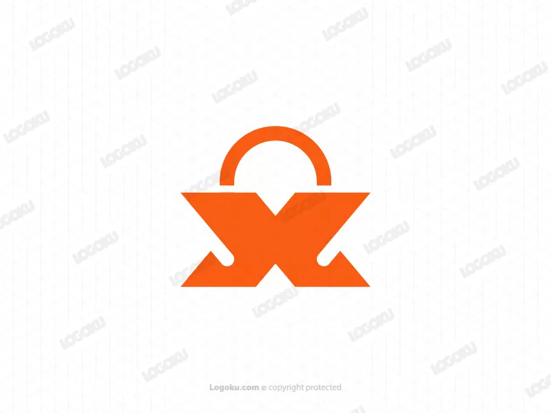 Modern Letter X Bag Logo
