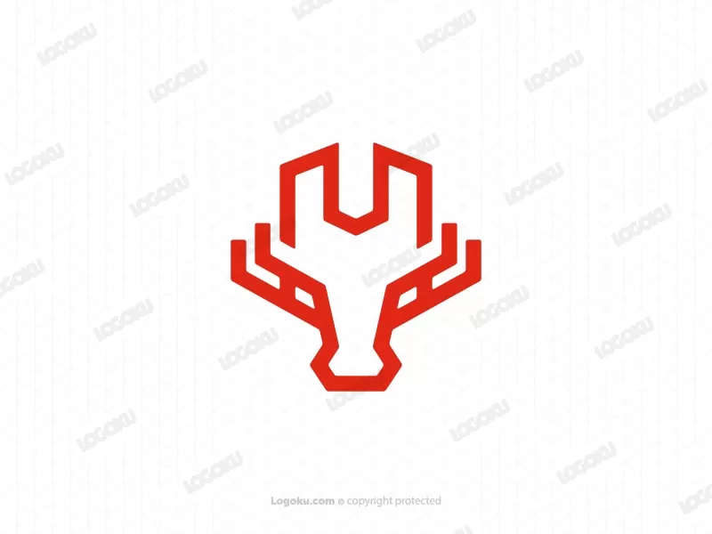 Logotipo De Cabeza De Dragón