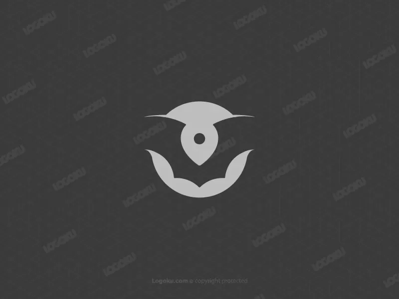 Logotipo De Ubicación De Murciélago